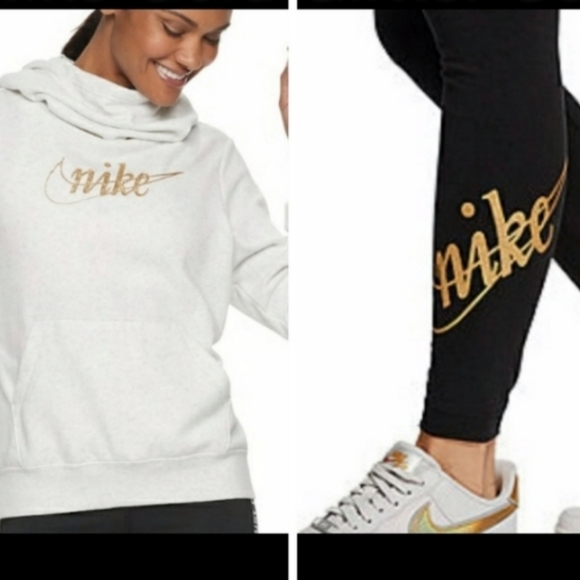 Nike Gold Glitter Outfit/Set - Picture 1 of 8